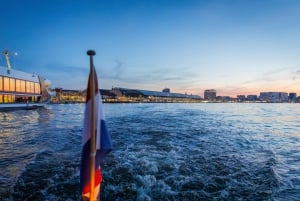 Amsterdam: Rejs po festiwalu światła z opcjonalnym winem i przekąskami