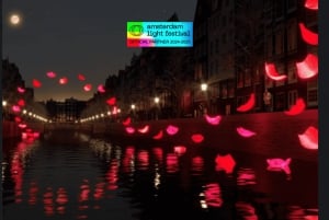 Amsterdam: Valofestivaalikruisi, jossa tarjolla kuumia juomia ja pientä purtavaa