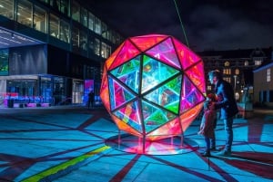 Amsterdam: Light Festival-rondvaart met warme snacks en drankjes