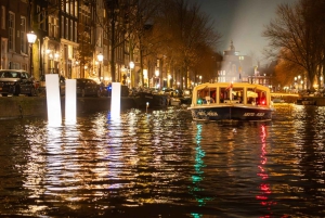 アムステルダム：ライトフェスティバルクルーズ（オプションでワインとスナック付き）