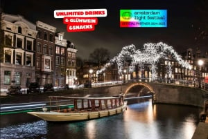 Amsterdam: Light Festival Heated Cruise with Drinks Option