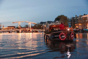 Amsterdam: Festival delle Luci in barca (semi) aperta - opzione con bevande