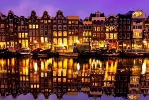 Amsterdam: Lysskulpturer med småbåttur og glühwein