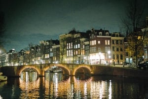 Amsterdam: Lysskulpturer med småbåttur og glühwein