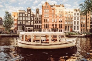 Amsterdam: Lysskulpturer med småbåttur og glühwein