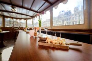 Amsterdam : Croisière de luxe sur les canaux pour le festival des lumières avec boissons