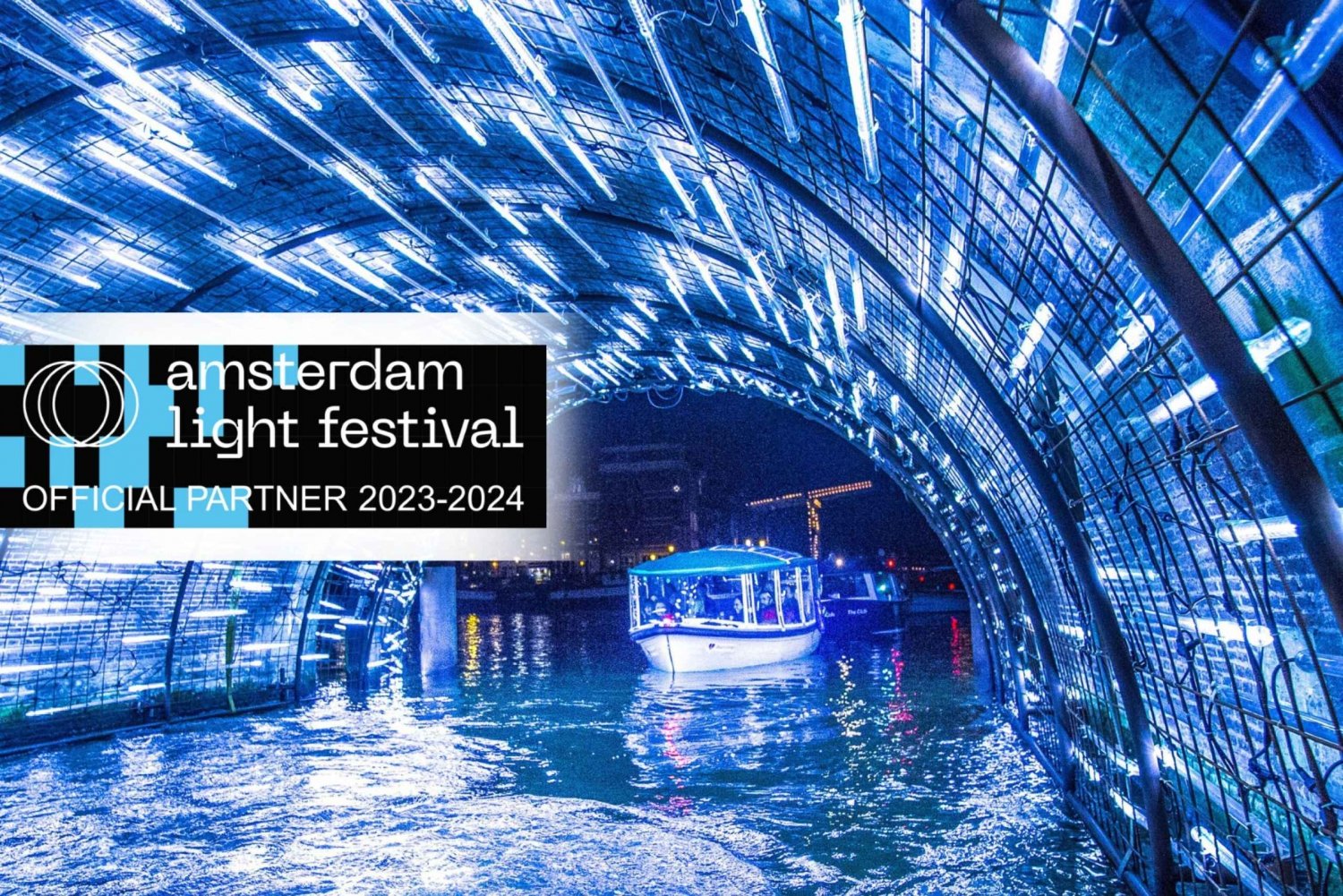 Amsterdam: Luksus Light Festival Cruise med valgfrie drinker