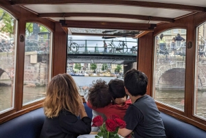 Amsterdam: luksusowy prywatny rejs kanałami w języku niemieckim z napojami