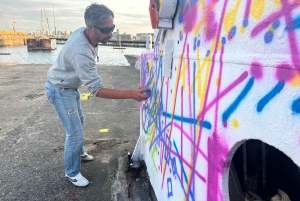 Amsterdam Mike's Urban Bike Tour, Graffiti & Magnetfiske