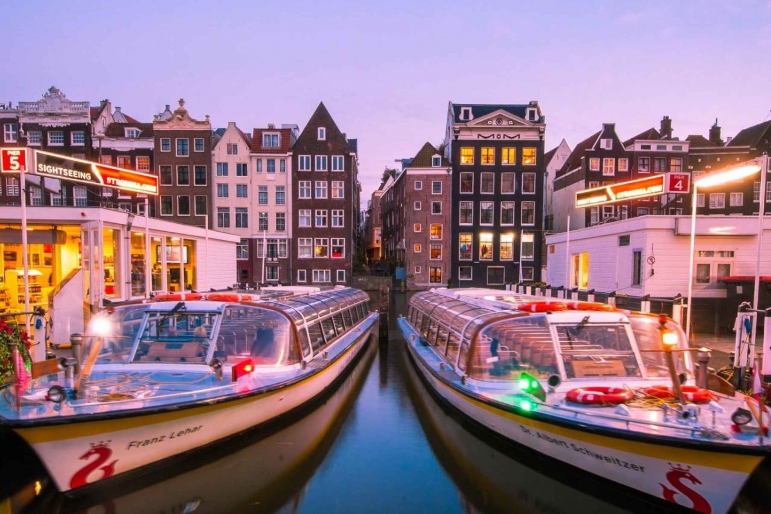 Amsterdam: życie nocne i bilet na rejs po kanałach