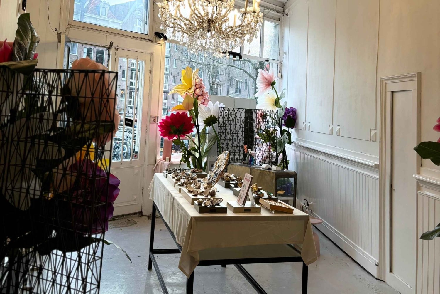 Amsterdam: laboratorio artistico con ostriche in una casa sul canale