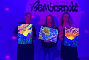 Amsterdam: Dipingere e sorseggiare al buio al Rembrandt van Wine