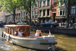 Amsterdam: tour in barca privato e drink di benvenuto (90 min)
