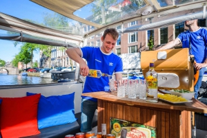 Amsterdam: Paseo en barco por el canal privado con bebidas ilimitadas