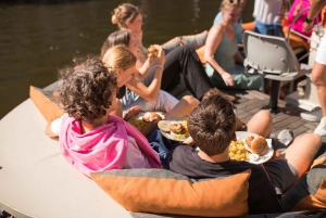 Amsterdam: Private Cruise with Drinks & Pizza or Burger