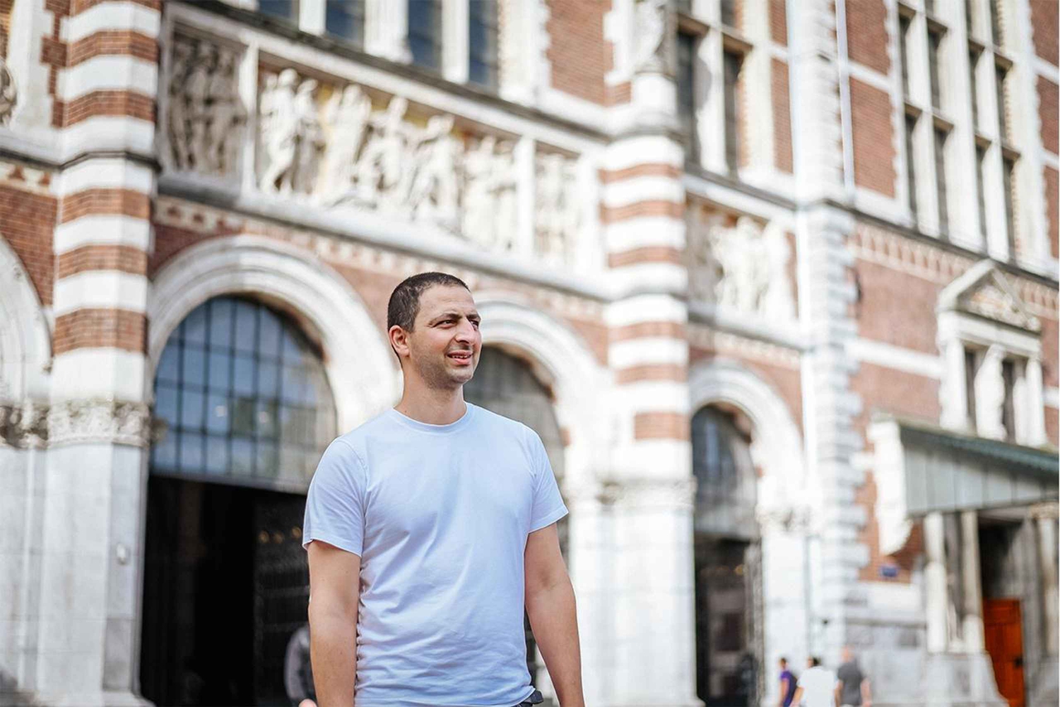 アムステルダム象徴的な場所でプライベート写真撮影