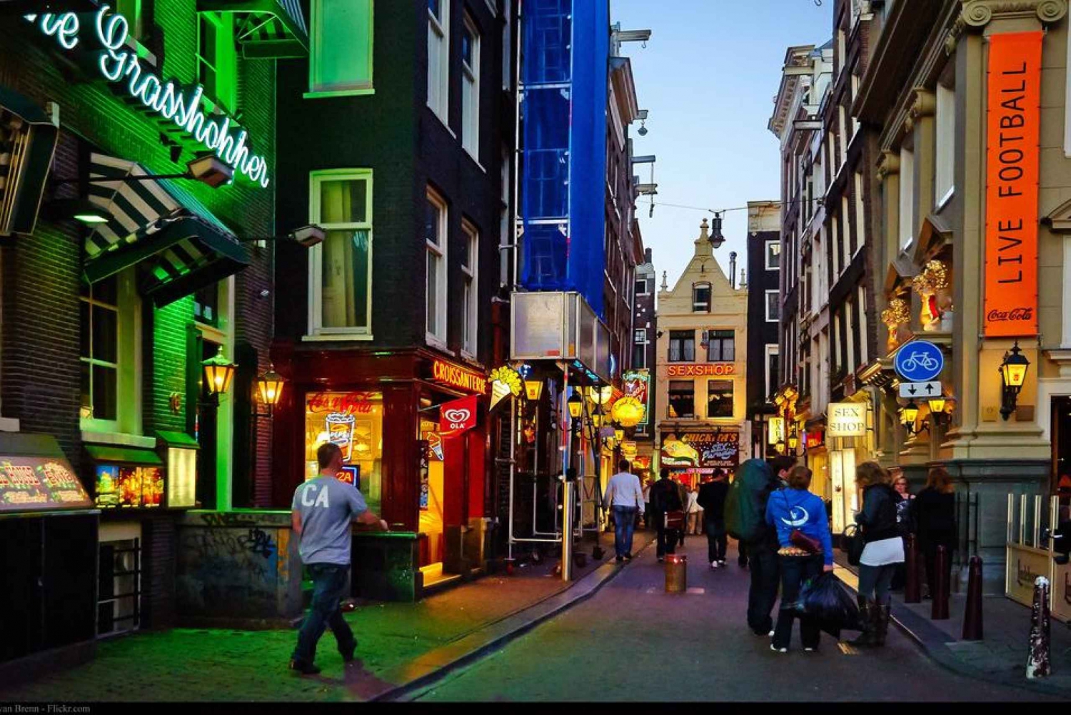 Amsterdã: Excursão particular ao Distrito da Luz Vermelha e à gastronomia