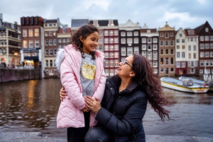 Photoshoot sur les canaux d'Amsterdam : Solo privé, famille ou couples