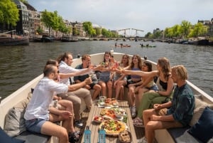 Amsterdam : Tournée des pubs du quartier rouge et excursion en bateau à alcool