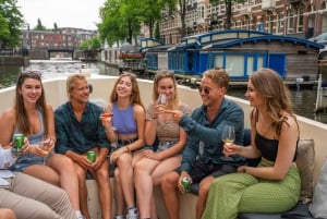 Amsterdam: Red-Light District Pub Crawl and Booze Boat Tour