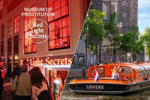 Amsterdam: Red Light Secrets Museum and 1-Hour Canal Cruise