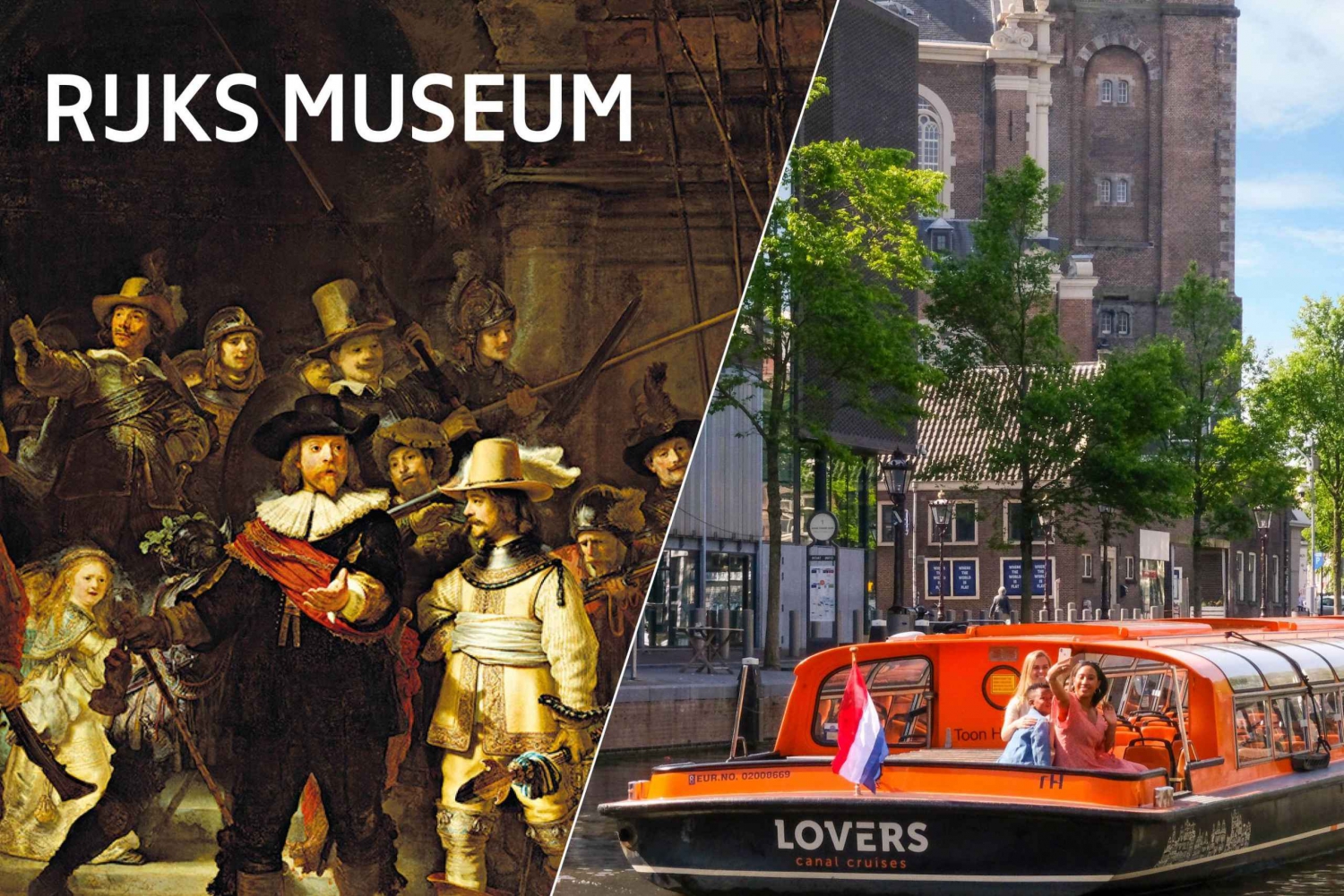 Amsterdam: Biglietto d'ingresso al Rijksmuseum e crociera sul canale in combinazione