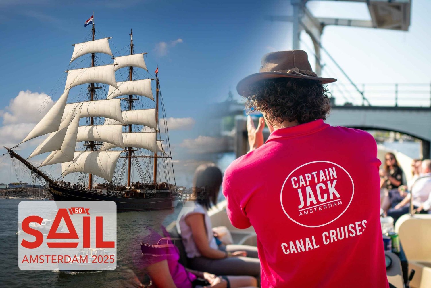 Amsterdam: SAIL 2025 Open Boat Cruise with Drinks