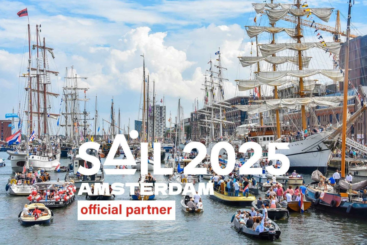 Amesterdão: SAIL Cruzeiro de luxo de 1 hora em barco aberto com uma bebida