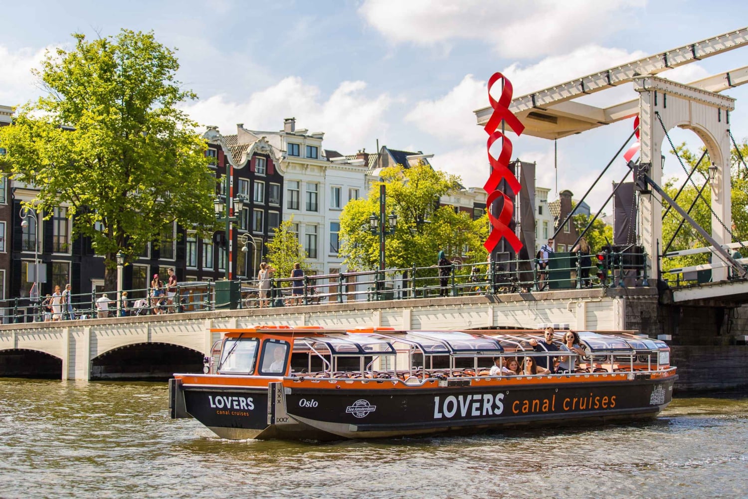 Amsterdam: Halvåpent kanalbåtcruise