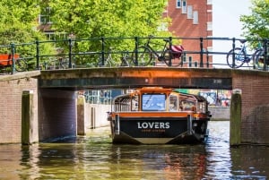 Amsterdam: Kanalcruise med delvis åpen båt