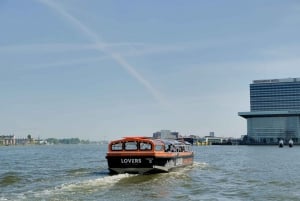 Amsterdam: Kanalcruise med delvis åpen båt
