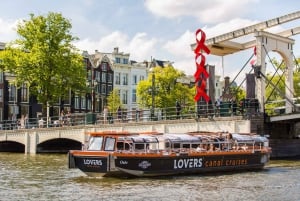 Amsterdam: Halvåpent kanalbåtcruise