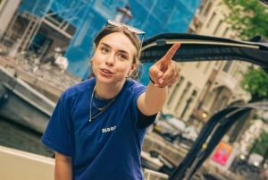 Amsterdam: crociera in barca aperta guidata in spagnolo con bar a bordo