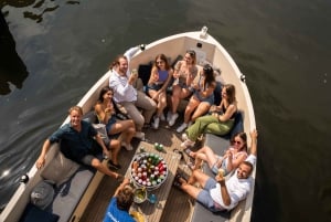 Amsterdam: crociera in barca aperta guidata in spagnolo con bar a bordo
