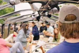 Amsterdam: crociera in barca aperta guidata in spagnolo con bar a bordo