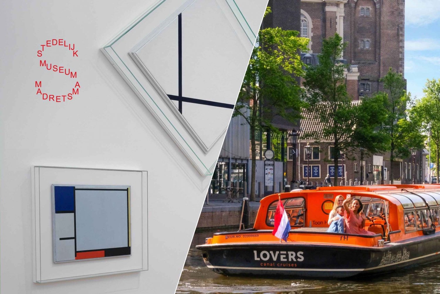 Amsterdam: Stedelijk Museum och 1 timmes kanalkryssning