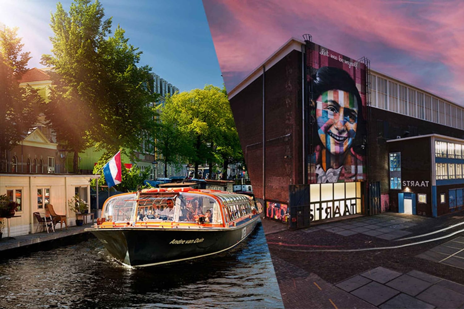 Amsterdam: Kombinasjonsbillett til STRAAT Museum og kanalcruise