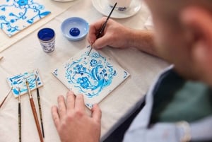 Amsterdam : Atelier de peinture sur carreaux de faïence bleue traditionnelle