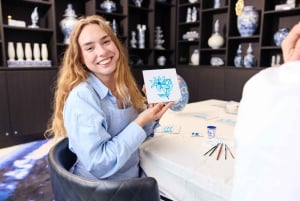 Amsterdam : Atelier de peinture sur carreaux de faïence bleue traditionnelle