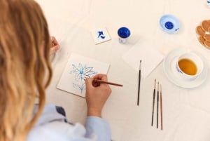 Amsterdam : Atelier de peinture sur carreaux de faïence bleue traditionnelle