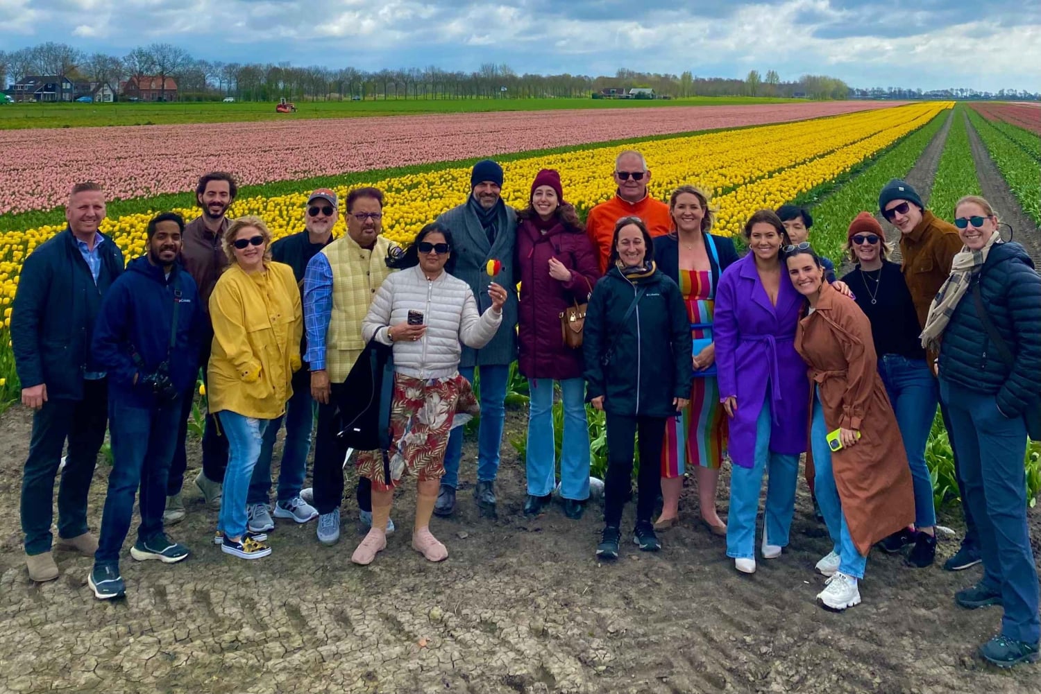 Amsterdam: Excursión de un Día a los Campos de Tulipanes con Almuerzo y Molino de Viento