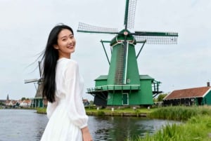 Amsterdam: tour di 1 giorno in cinese a Zaanse Schans, Zaandam e Giethoorn