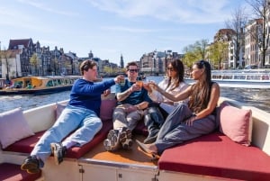 Экскурсия по Амстердаму на лодке с сыром и напитками, все включено