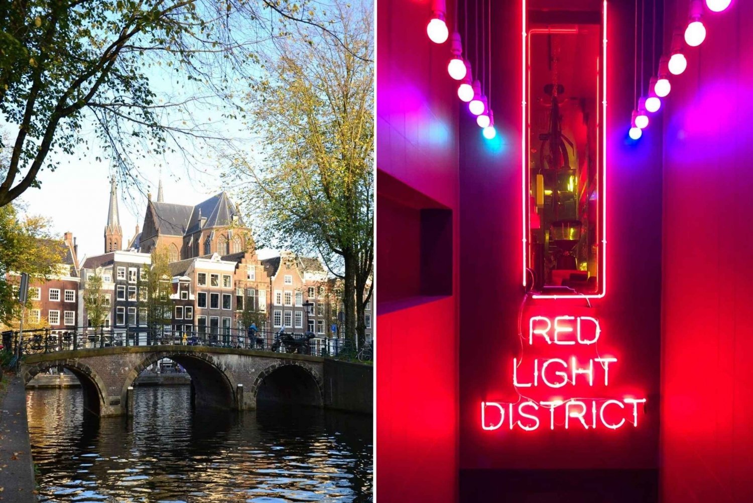 Amsterdam: Kombi-Rundgang durch das Rotlichtviertel und die Stadtführung