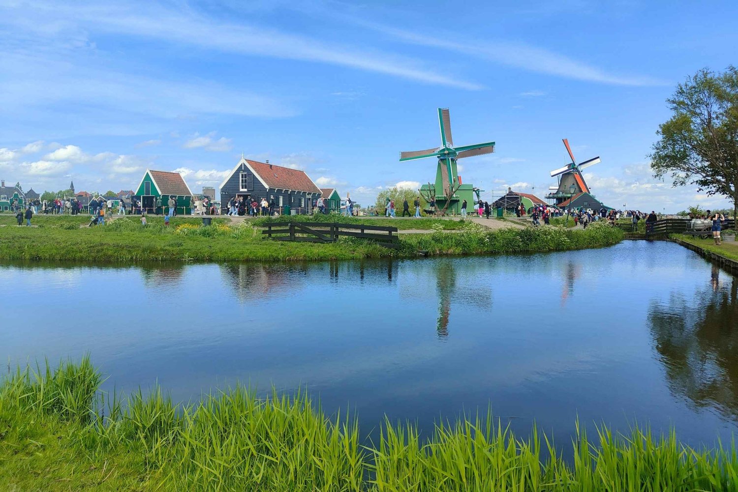 Escursione ai mulini a vento e giro in barca ad Amsterdam