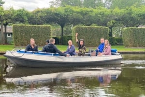 Au départ d'Amsterdam : Excursion à Giethoorn en petit bateau électrique