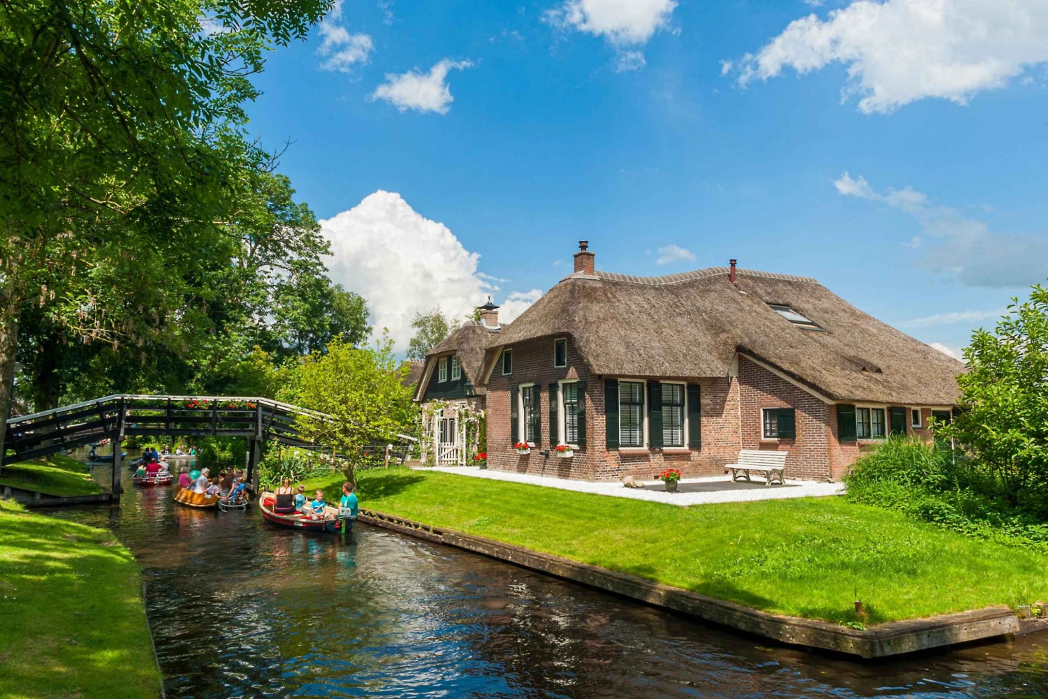 Von Amsterdam aus: Tagestour für Kleingruppen nach Giethoorn mit Mittagessen