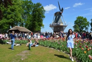 From Amsterdam: Tulip Tour Keukenhof & City Tour Delft