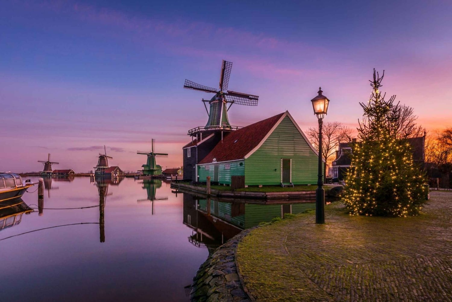 Z Amsterdamu: Wiatraki Zaanse Schans Tour po hiszpańsku