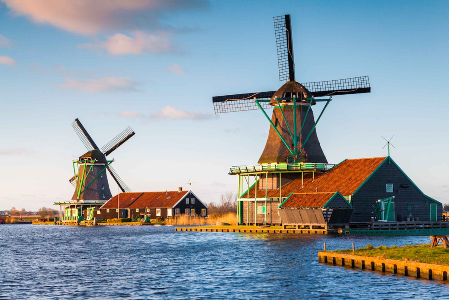 Z Amsterdamu: Wiatraki Zaanse Schans Tour po hiszpańsku